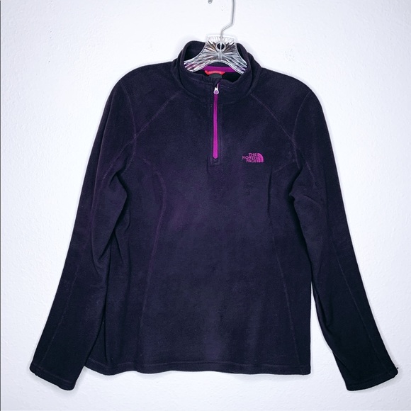 The North Face Tops - The North Face Purple Fleece Pullover Sweater